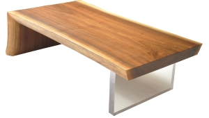 Raw Wood Slab Coffee Table