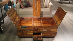 Reclaimed Wood Chest Coffee Table