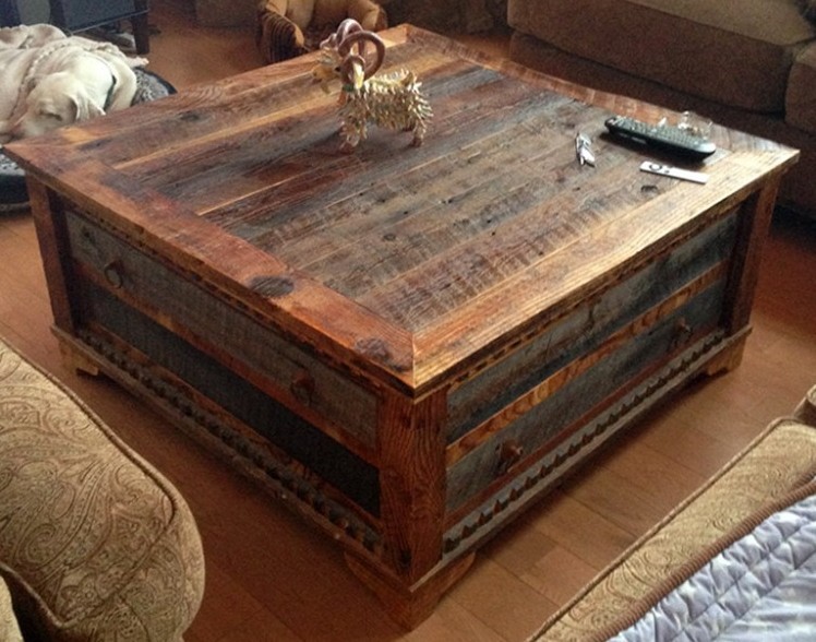 Reclaimed Wood Coffee Table Design Images Photos Pictures