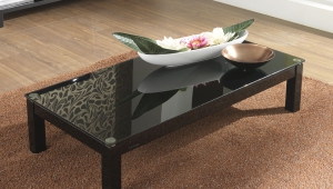 Rectangular Black Lacquer Coffee Table