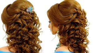 Romantic Wedding Prom Hairstyle For Long Hair