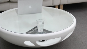 Round Coffee Table With Circular Base