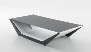 Shaped Grey Coffee Table