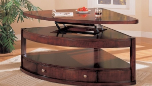 Shaped Lift Top Coffee Table
