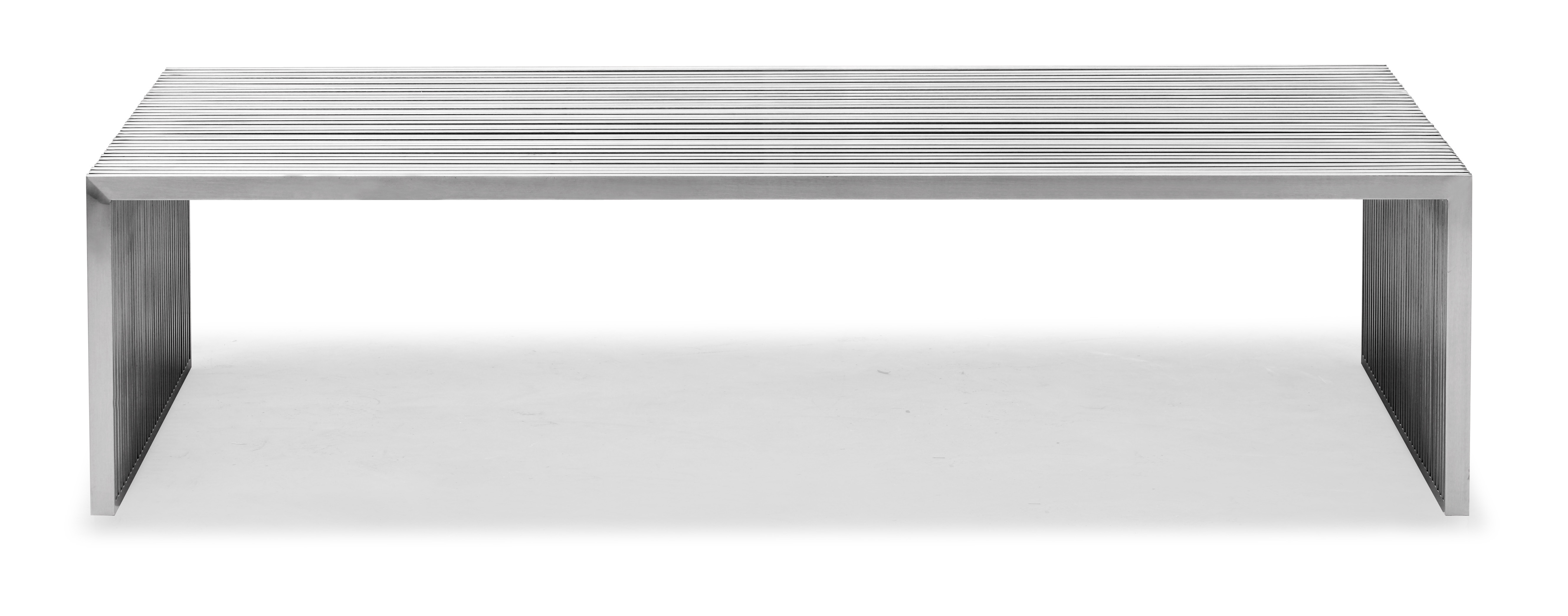 Silver Metal Coffee Table Idea