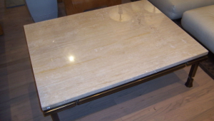 Simple Travertine Coffee Table