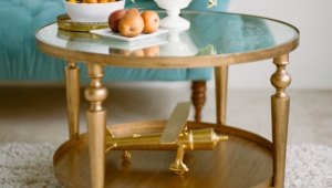 Small Gold Coffee Table