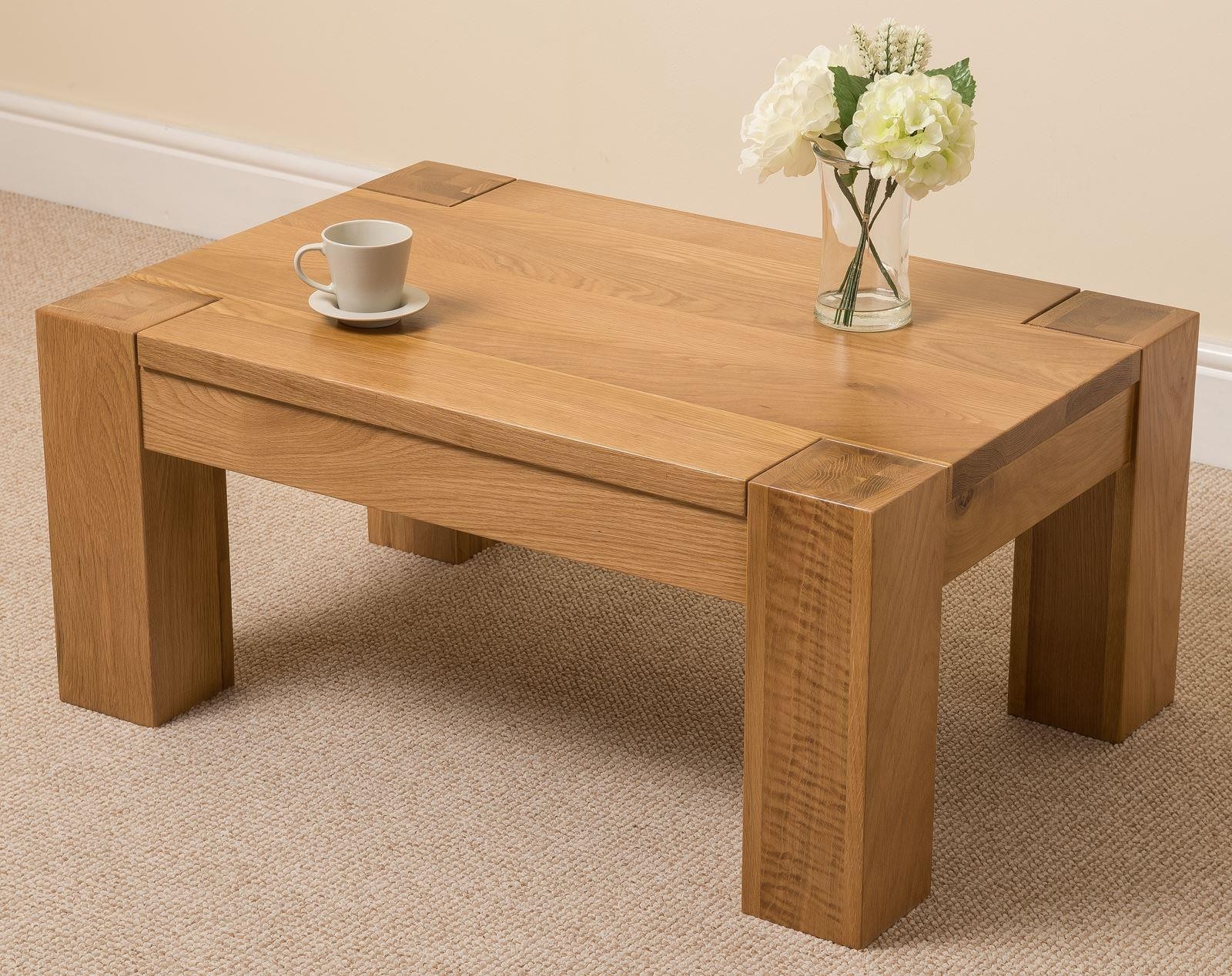 Diy solid wood coffee table