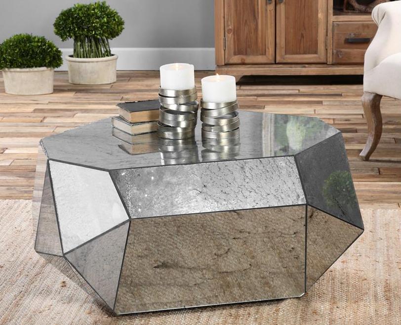 Special Form Mirrored Coffee Table