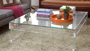 Square Lucite Coffee Table