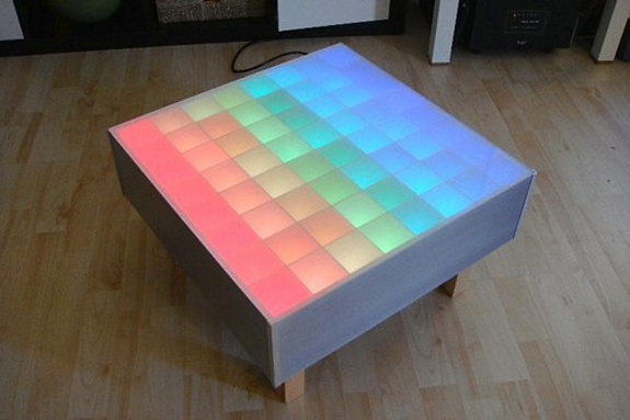 Square RGB Led Coffee Table