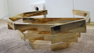 Stacked Brass Coffee Table