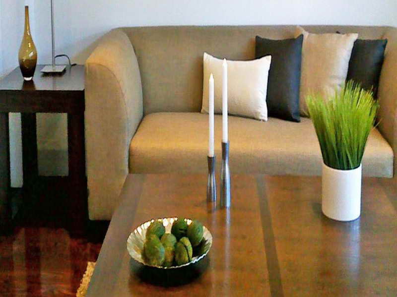 Thin Candles As Coffee Table Accessories