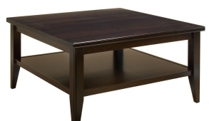 Traditional Square Dark Brown Coffee Table