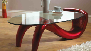 Trendy Modern Glass Coffee Table