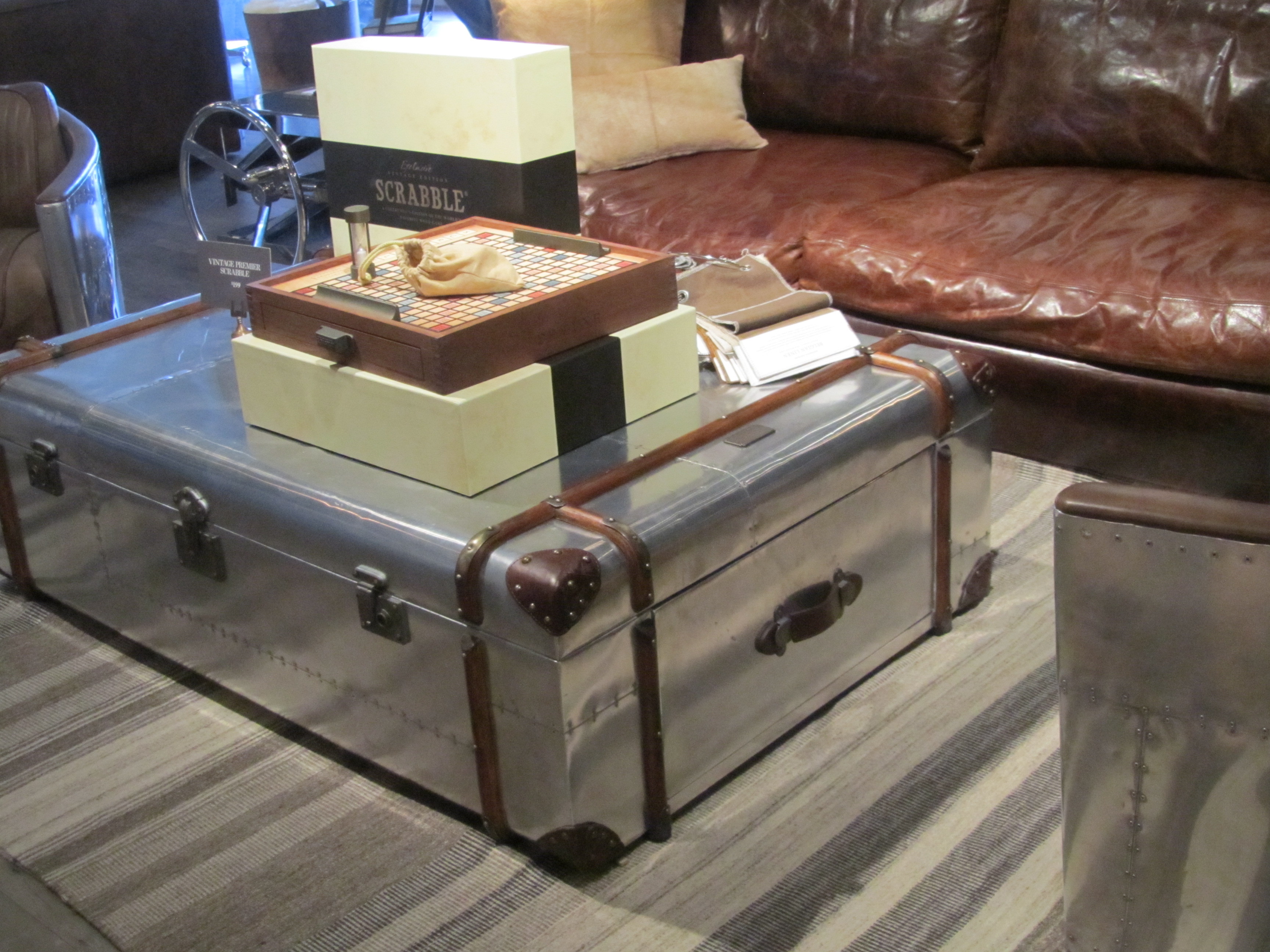 Trunk Coffee Table With Tray