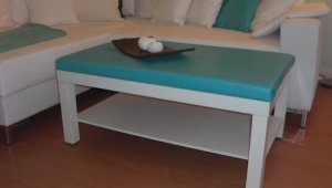 Upholstered Ikea Lack Coffee Table