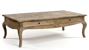 Weathered Wood French Country Coffee Table