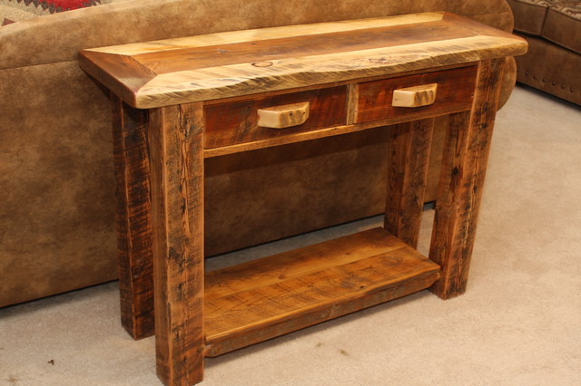 Wild Wood Rustic End Table