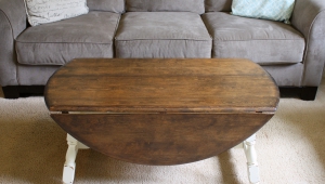 Wooden Drop Leaf Coffee Table