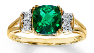 Emerald And Diamond Engagement Rings