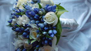 Purple Bridal Flower Design