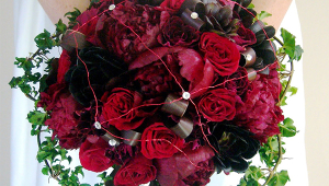 Red Creative Bridal Bouquet