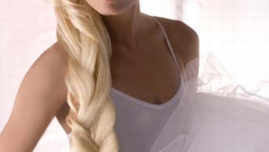 Unusual Long Blonde Wedding Hairstyling