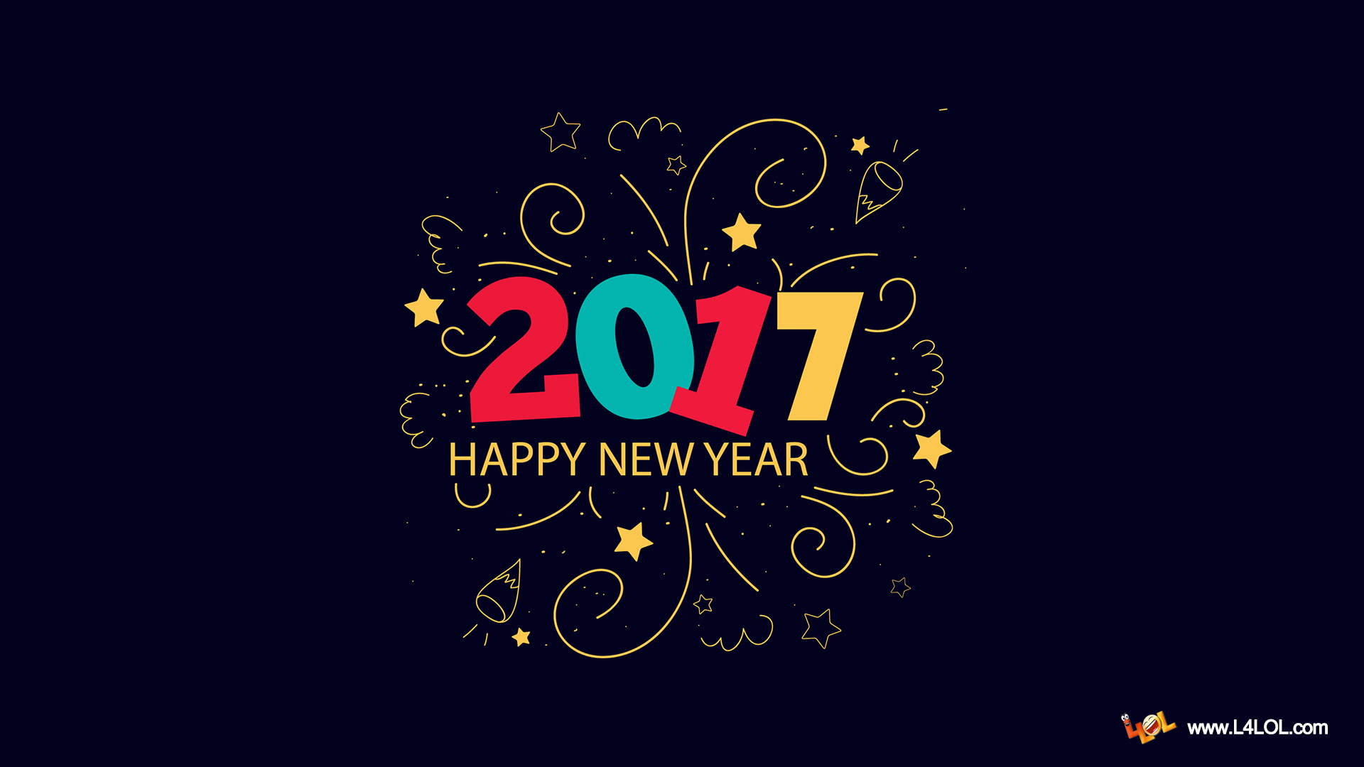 Happy New Year 2017 Background