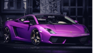 Purple Lamborghini 8176