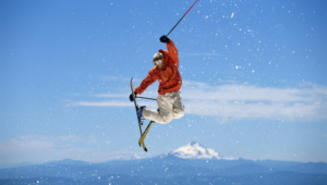 Skiing Background