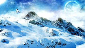 Winter Mountains Hd Background