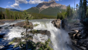 Athabasca Falls At Dusk Wallpapers Hd
