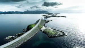 Atlantic Ocean Road In Norway Widescreen
