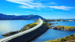Atlantic Ocean Road In Norway For Desktop